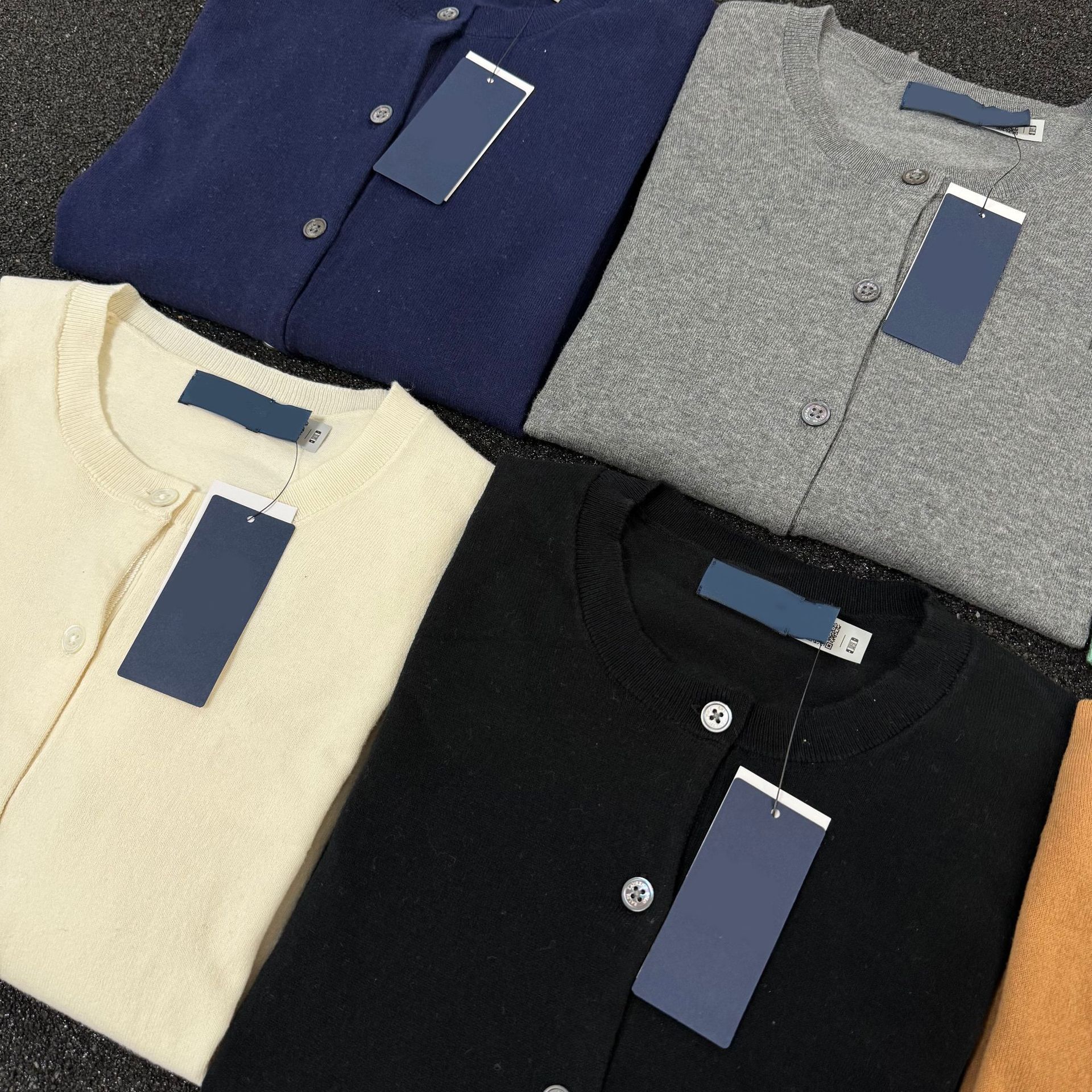 可扫码/高品质RL拉夫小马标刺绣匹马棉针织净面开衫女批发代发详情5