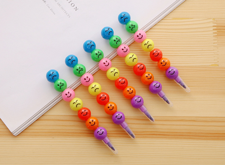 Creative 7-section Expression sugar-coated haws, pencils, crayons, student pencils, stationery, school supplies wholesale manufacturer pic 2