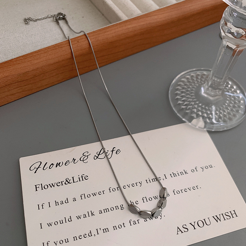 不掉色钛钢项链男潮小众设计高级感男士锁骨链个性街拍学生颈链潮详情17