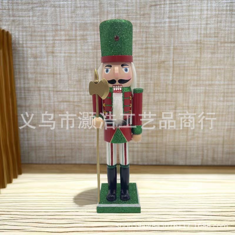 源头厂家供应圣诞节胡桃人美式仪仗队胡桃夹子木偶士兵工艺品摆件详情2