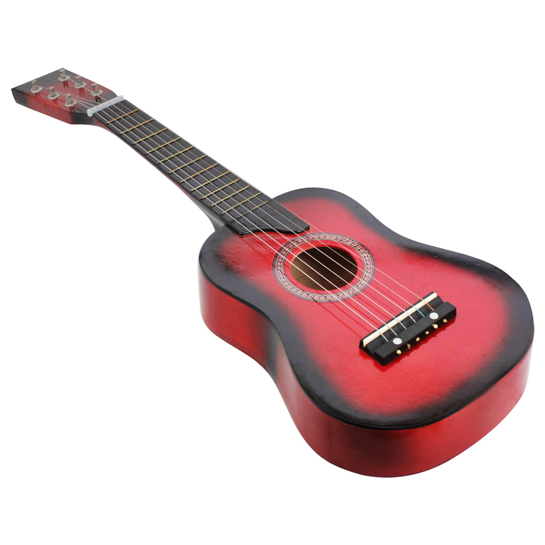 Factory direct sales of 25-inch small guitars, colored basswood, Brazilian toy guitars for beginners, six-string small guitars pic 5