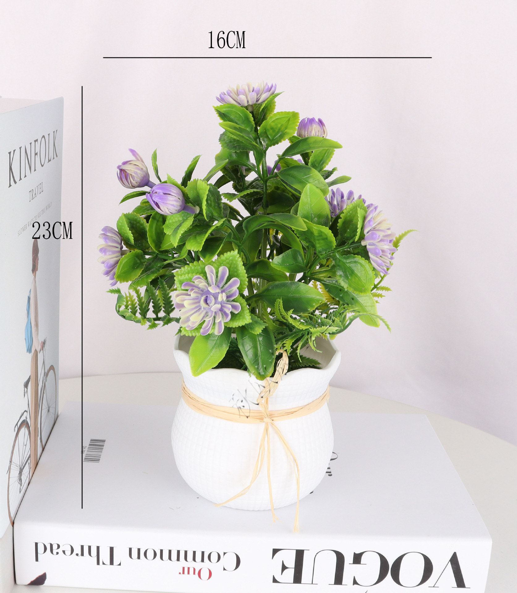 Artificial green plant potted plants/artificial bonsai/artificial flower creative interior small ornaments/Direct sales from Amazon factory pic 4