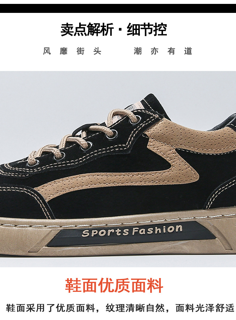 新款工装鞋男2022新款秋冬时尚休闲运动男士板鞋百搭劳保鞋YF902详情5