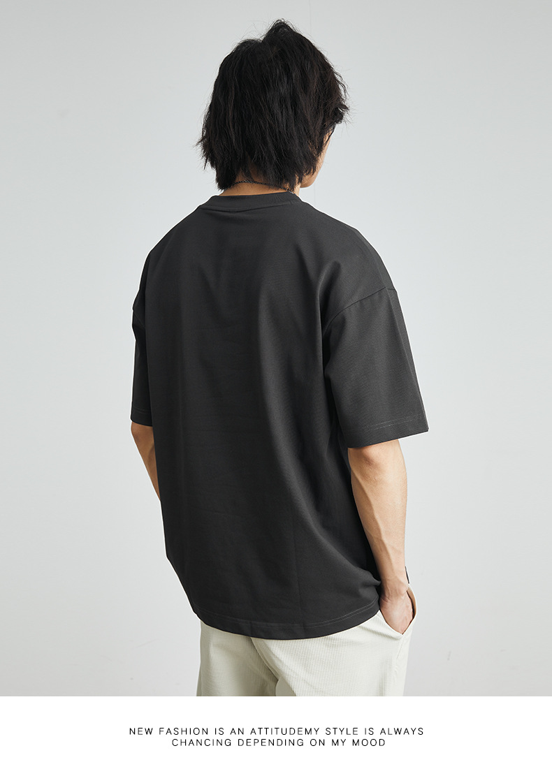 亦止男装美式卡通印花T恤男2024夏季新款短袖男宽松百搭情侣上衣详情22