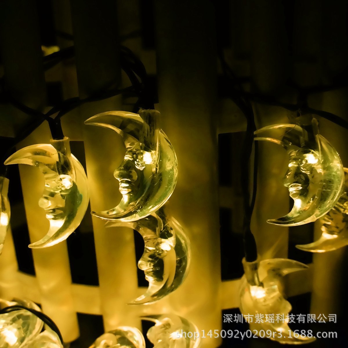 30LED solar light string, Moon Elder light string, rainproof outdoor Christmas landscape courtyard colorful lights pic 7