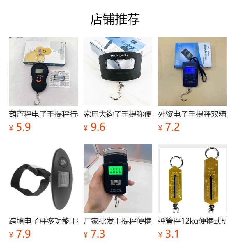 电子手提秤行李秤50kg钩子秤电子称钓鱼秤箱包旅游秤不锈钢手提秤详情7