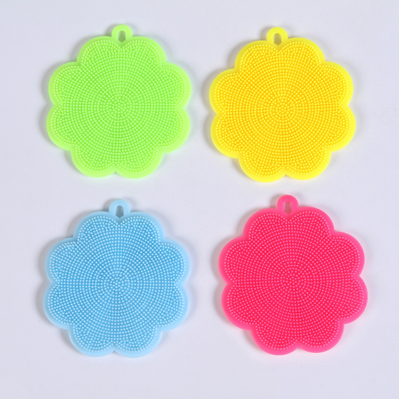 Kitchen multi-functional wonder: Silicone brush, dishcloth, dish scrubber, scouring pad, oil-free cleaning cloth, heat insulation pad pic 16
