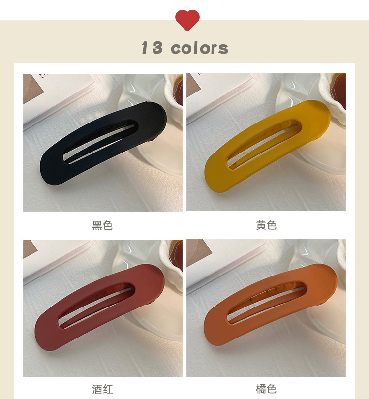 Large-sized hair clips for women, Korean style headwear, bangs clips, side hair clips, back of the head, duckbill clips, new plastic hair clips pic 21