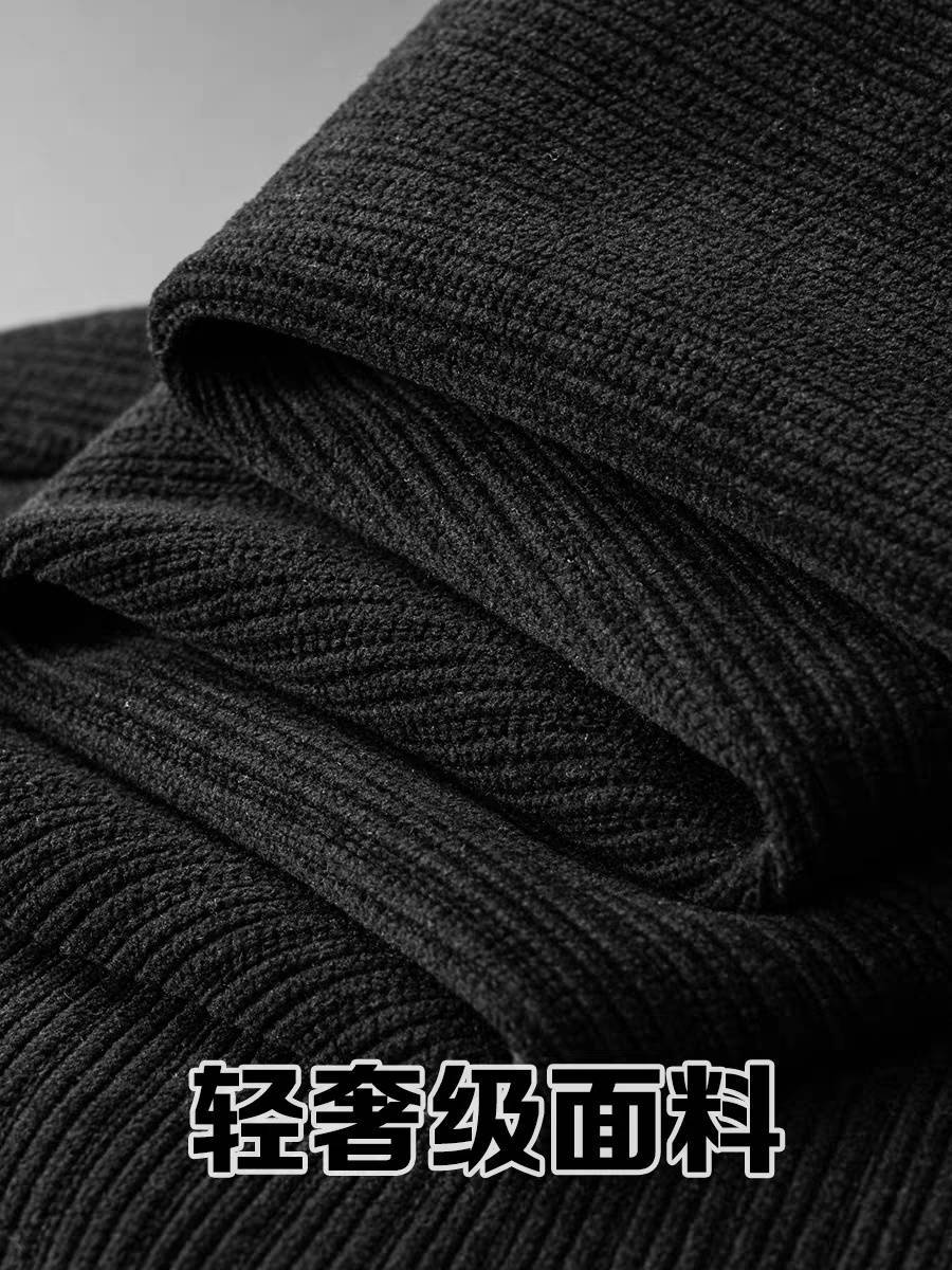 ins秋冬厚款男士休闲裤男裤爸爸加绒裤冬季长裤松紧腰宽松运动裤详情1