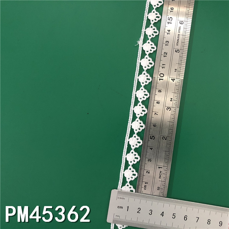 New Lolita embroidery water-soluble lace, milk silk single-sided small flower wave lace, lace with barcode pic 5