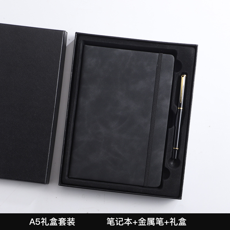 新款现货A5商务仿皮PU松紧带笔记本厂家批发简约时尚学生日记本详情16