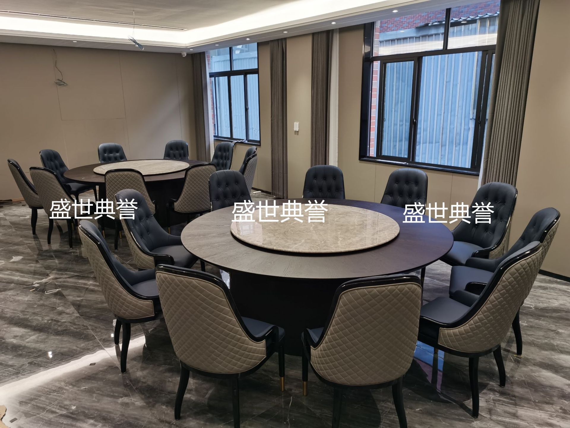 Solid wood dining tables and chairs for five-star hotels in Nanchang, modern light luxury ash wood chairs for clubs, and solid wood chairs for private dining rooms in restaurants pic 19