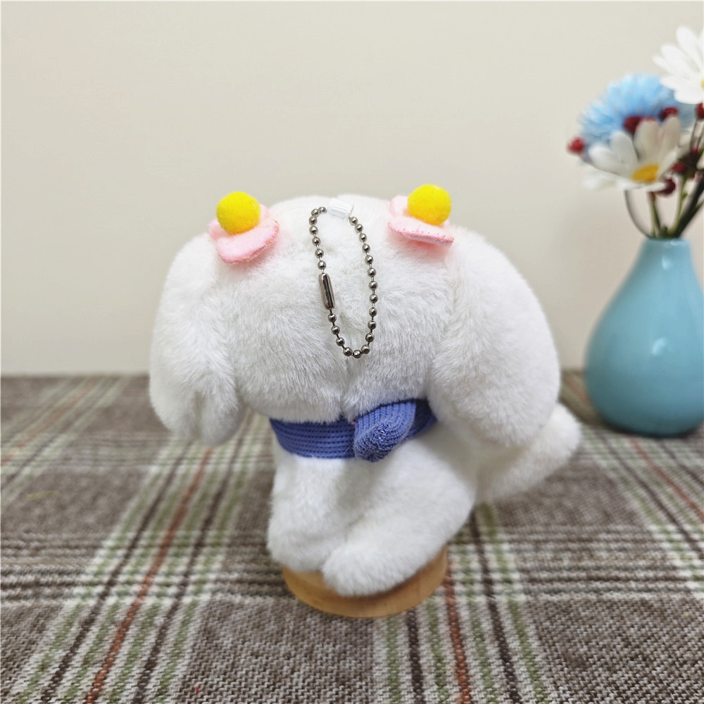 Douyin cute puppy, dog pendant, figurine, tilting head dog, bag, hanging decoration, keychain, plush toy, doll pic 2
