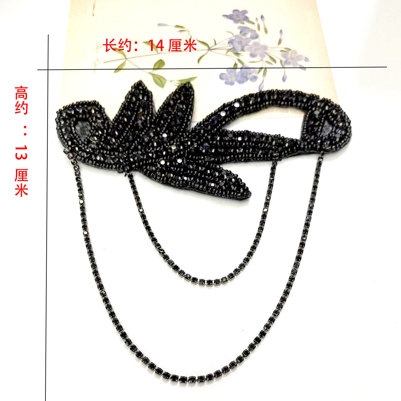 欧美跨境亚马逊热销款复古发带配件1920羽毛流苏发饰配件厂家直批详情3