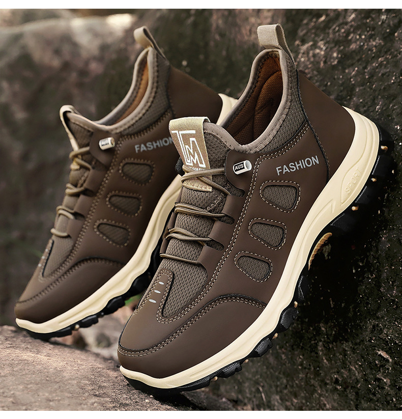 男鞋2024春秋新款透气舒适休闲软底运动鞋代发中老年户外登山鞋男详情28