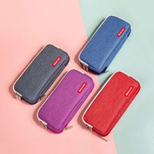 韩版大容量拉链笔袋 pencil case PVC文具包铅笔袋 笔袋定制logo详情13