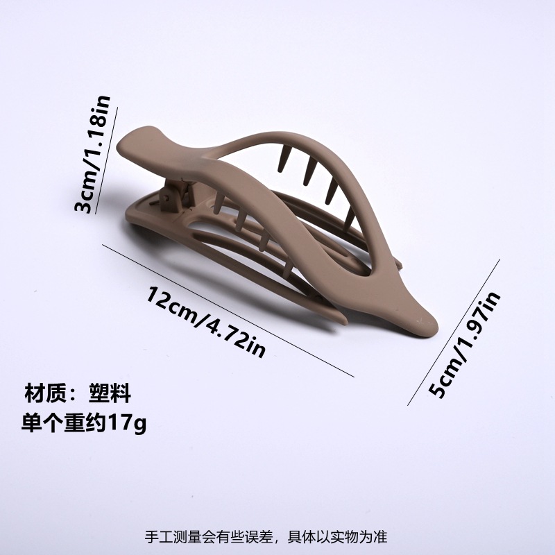 Large oval duckbill hairpin, matte scratch-off hairpin, high-end hairpin, shark clip at the back of the head, straight hairpin accessory pic 11