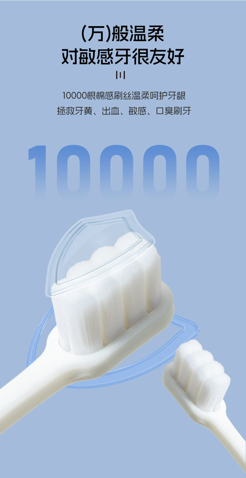 Antibacterial wide-head soft-bristled toothbrush, individual packaging gift box, toothbrush for home and hotel use, soft-bristled Sakura pic 8