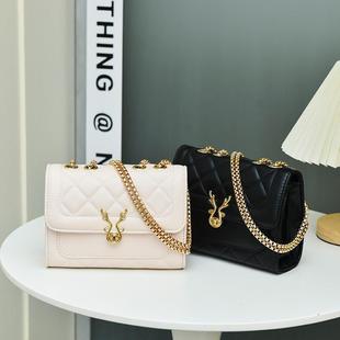 工厂广州小方包女士新款小香风菱格链条包单肩洋气斜挎百搭大容量详情25