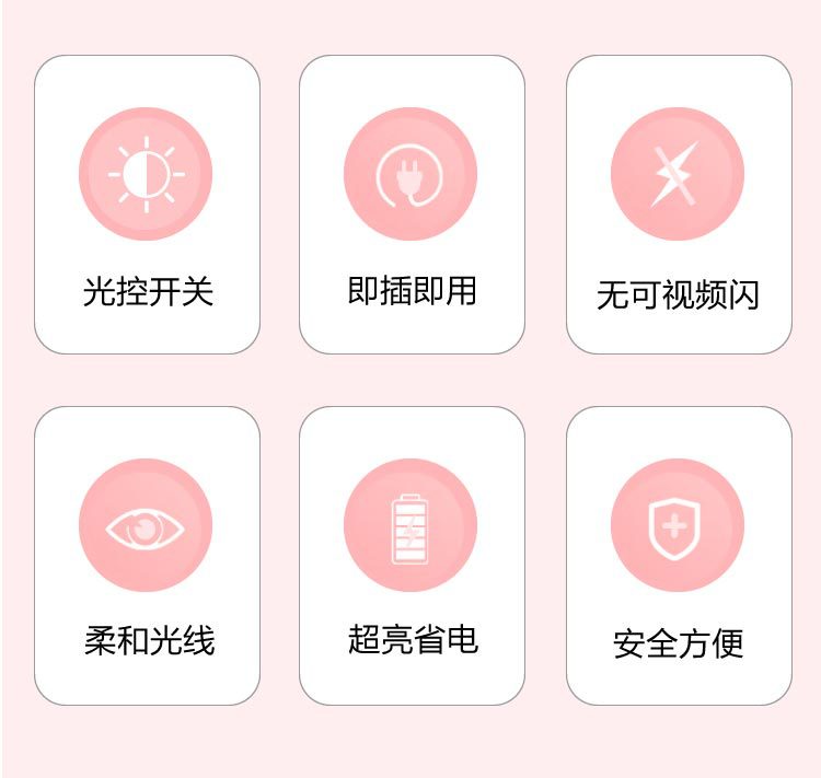 LED小房子夜灯卧室睡眠灯床头灯喂奶起夜起夜伴睡照明灯礼品详情2