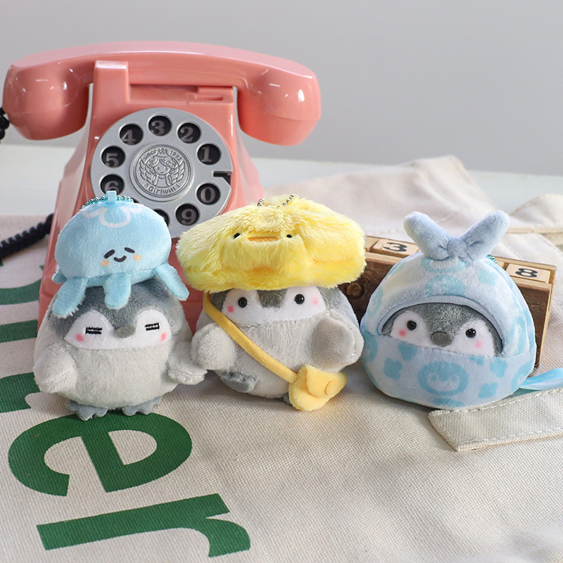 Japanese-style positive energy koi and penguin plush dolls, small pendants, bags, pendants, dolls, keychains, toy dolls pic 61