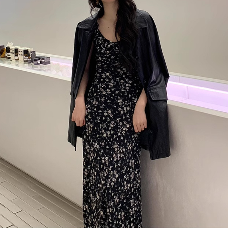 新款氛围感春天里 气质长款碎花吊带裙时尚法式春夏女装连衣裙女详情11