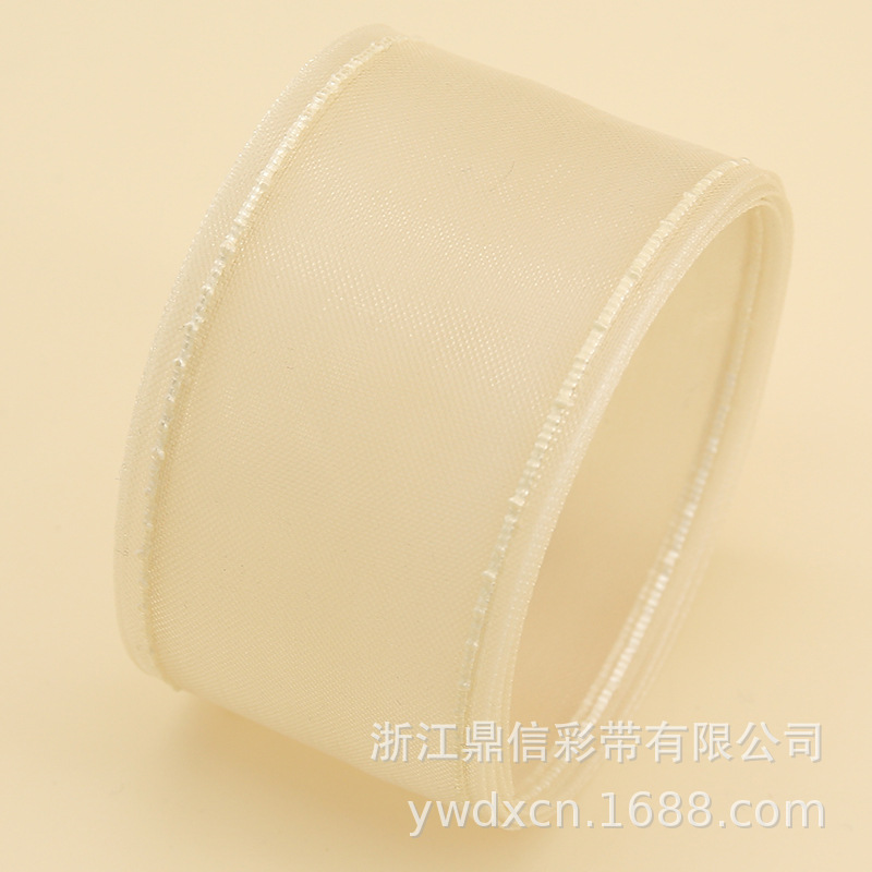 Dingxin Ribbon Wholesale, dotted edge net gauze ribbons, diy handmade hair accessories, bows, flower gifts, packaging gauze ribbons pic 11