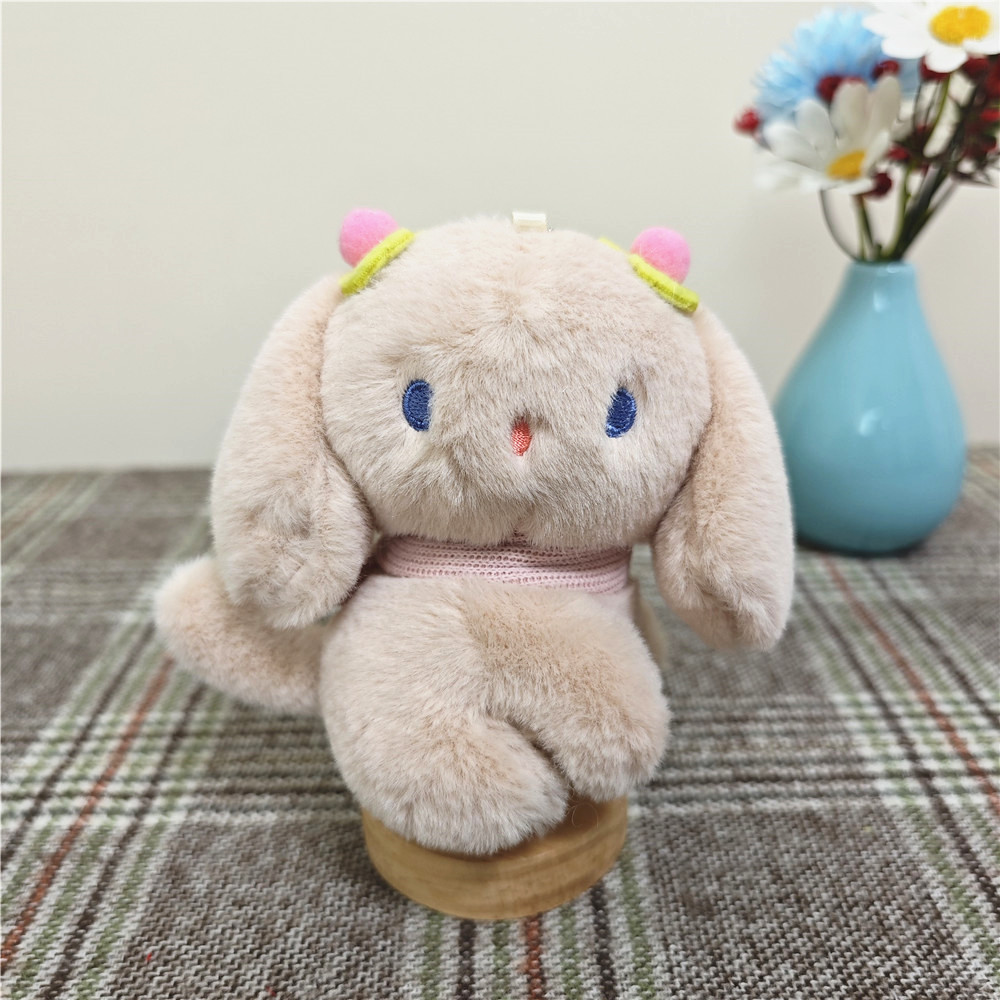 Douyin cute puppy, dog pendant, figurine, tilting head dog, bag, hanging decoration, keychain, plush toy, doll pic 5