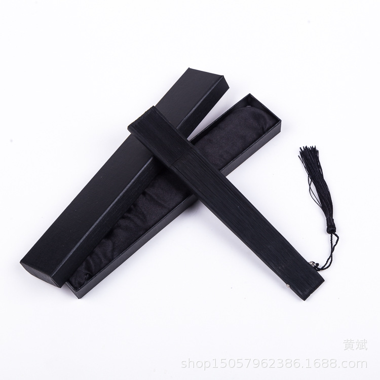 烤漆黑色红色扇子折扇中国风女式古风古典舞蹈扇工艺扇亚马逊扇详情17