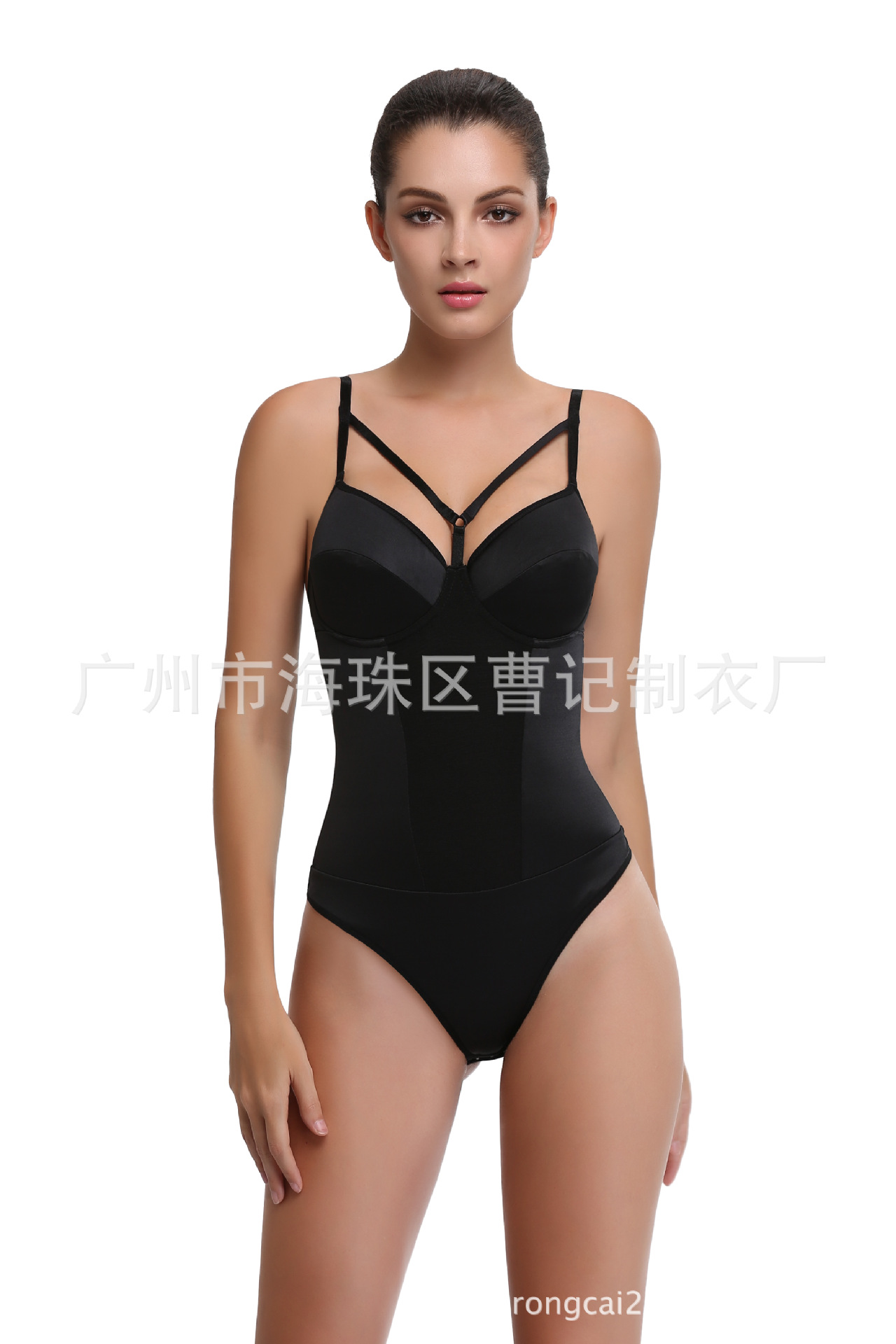 TOPMELON  爆款欧美连身收腰提臀紧身美体肥婆大码塑身衣D048详情50