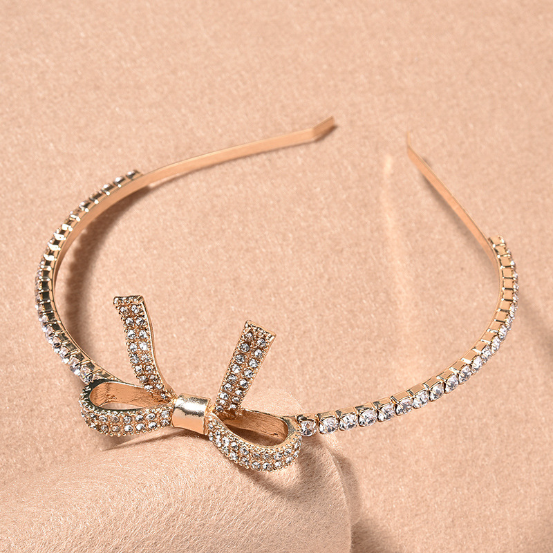 Mai Lang Japanese and Korean bride wedding dress, water diamond bow, hair band, headwear, accessories, banquet crown, hair accessory pic 25