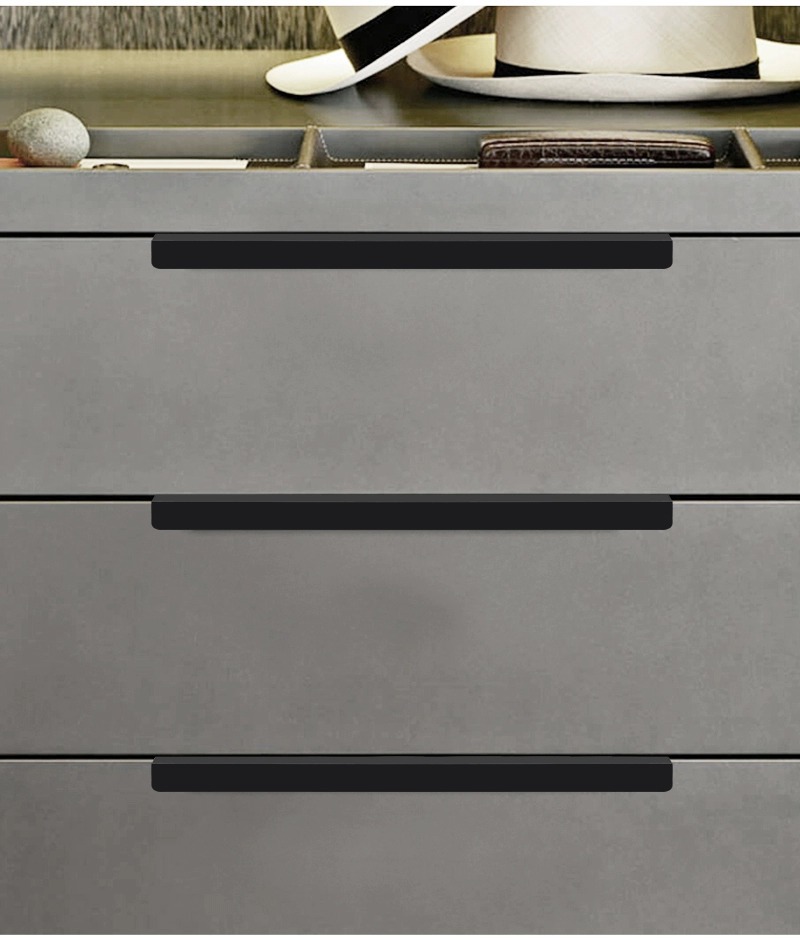 Wholesale aluminum alloy American-style edge-sealed invisible cabinets, wardrobes, cabinet door handles, modern drawer door handles from the manufacturer pic 27