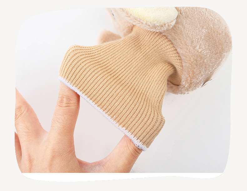 Newborns, infants, one-month-old babies, soft-soled shoes, foot covers, warm autumn and winter thickened and fleece shoes, socks, furry shoes pic 11