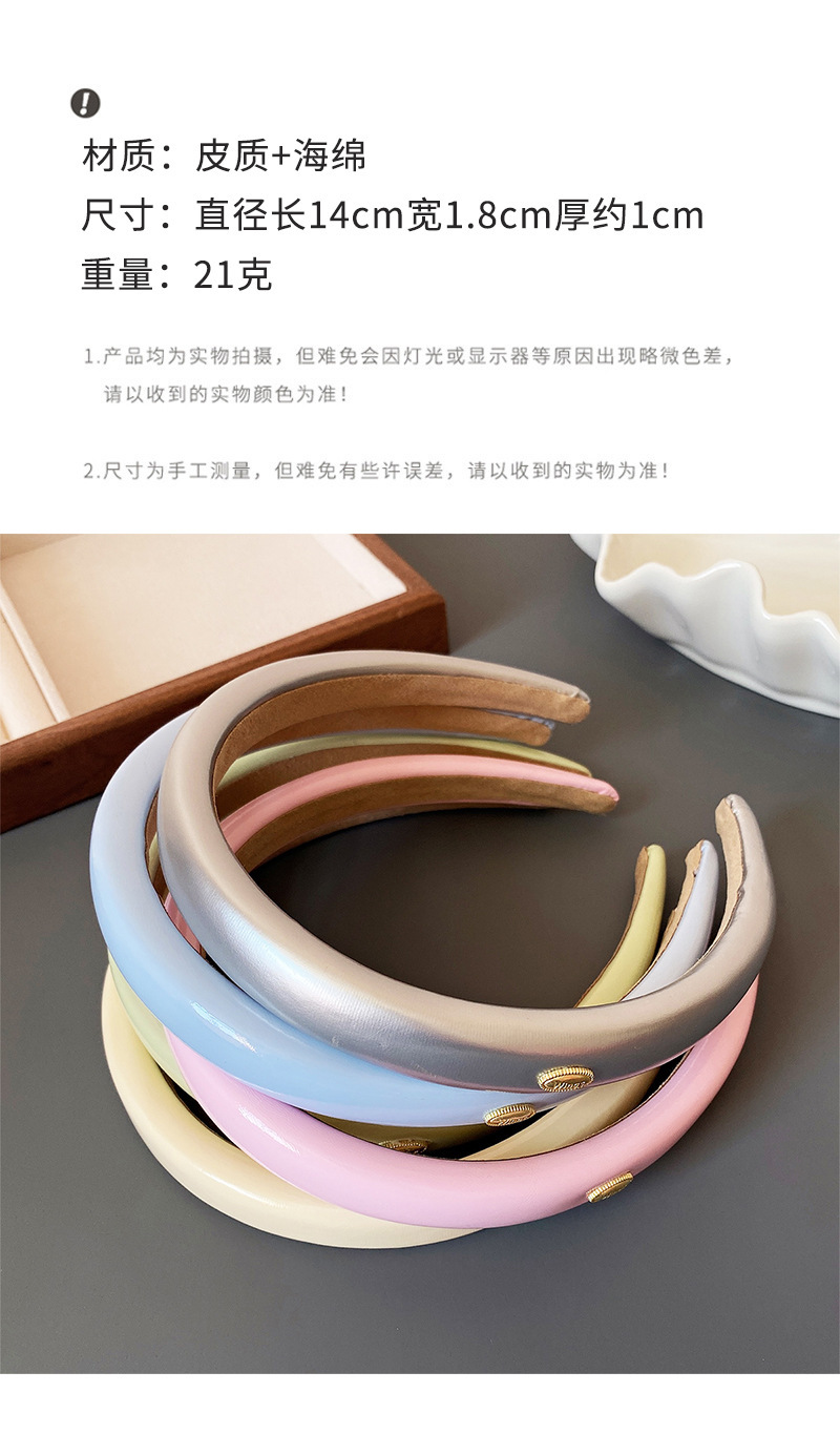 A simple and versatile satin headband for going out, a new high head headband for girls, a high-end and fashionable hair-pressing accessory pic 20