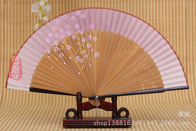 爆款畅销樱花扇 喷绘折扇 烤漆扇 女士精品折扇 日本扇 批发详情9