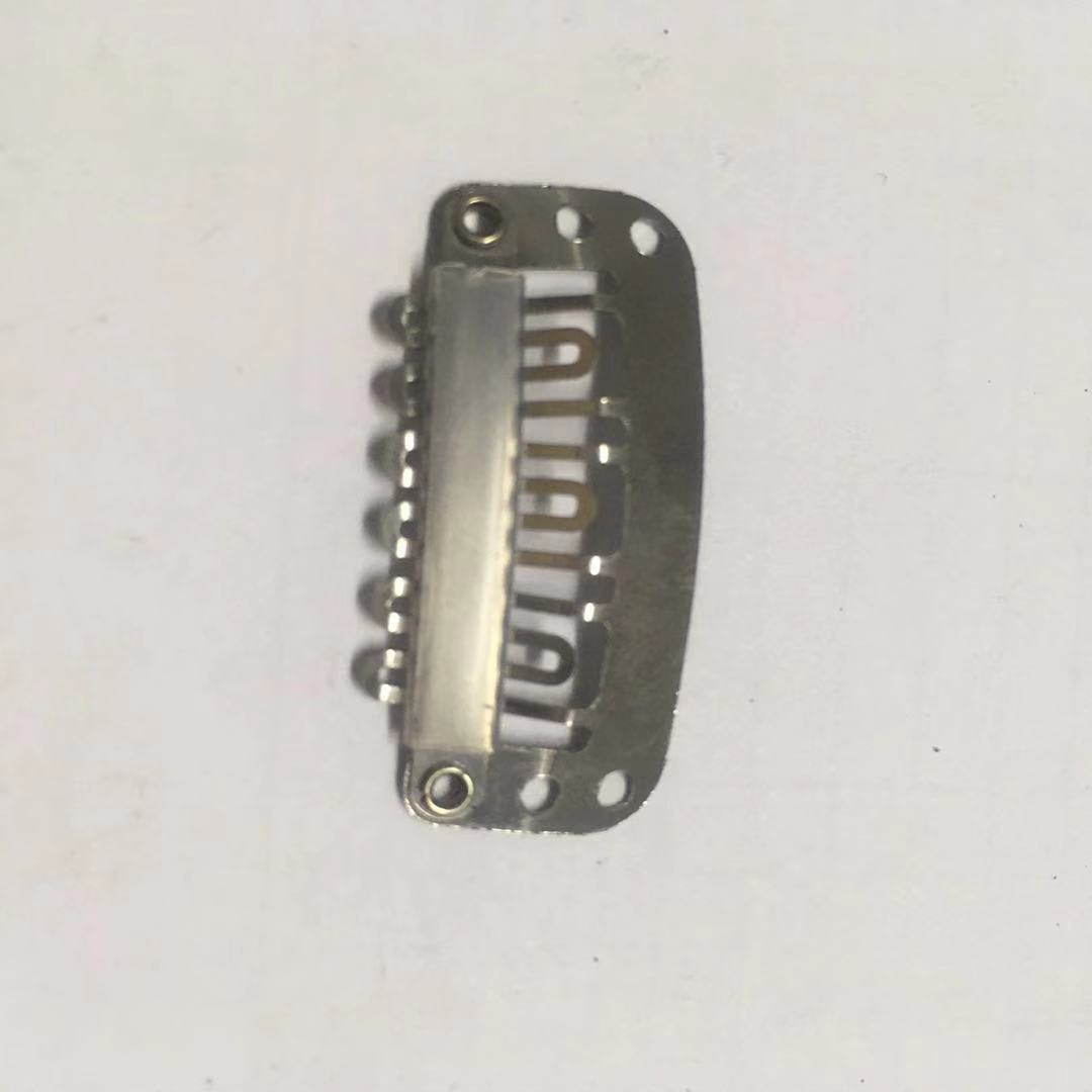 Hair extension clips, wig clips, elastic invisible clips 3.2CM, 6 teeth [Mingli Accessories] Factory direct sales pic 12