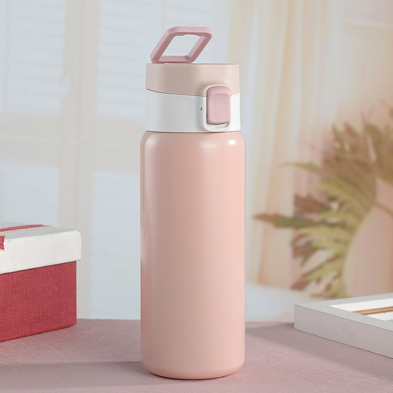 新款304不锈钢弹跳盖保温杯女学生儿童直印水杯手提便携运动水壶详情16