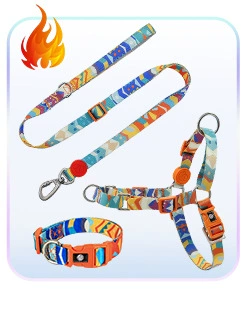 狗狗牵引绳小型犬中大型遛狗绳子渐变色狗链子胸背带宠物用品项圈详情6