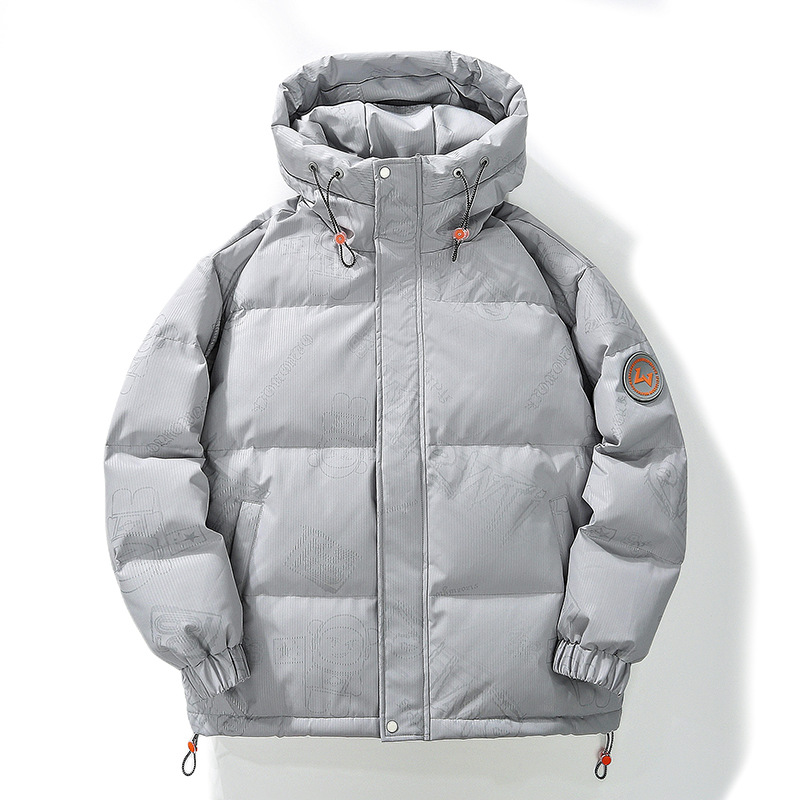 Workwear abajo chaqueta hombre 2023 nuevo otoño invierno protección contra el frío espesamiento golpear color patchwork marca de humedad pato blanco abajo ropa de invierno pic 1