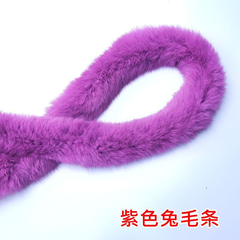 Wholesale of rabbit fur, wool strips, wool edge strips, sandwich strips, lace, winter fur, wool edge Hanfu, capes and other fur clothing accessories pic 30
