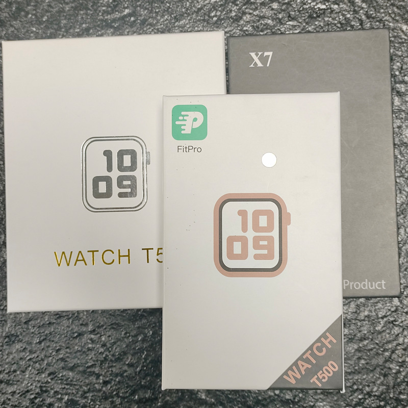 跨境T500//T55/X7智能手表通话播放音乐心率体温监测信息提醒批发详情6