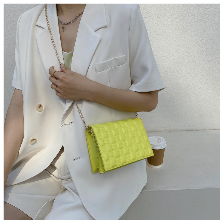 网红手提包包2021新款时尚单肩女包休闲感洋气斜挎简约ins链条包详情17