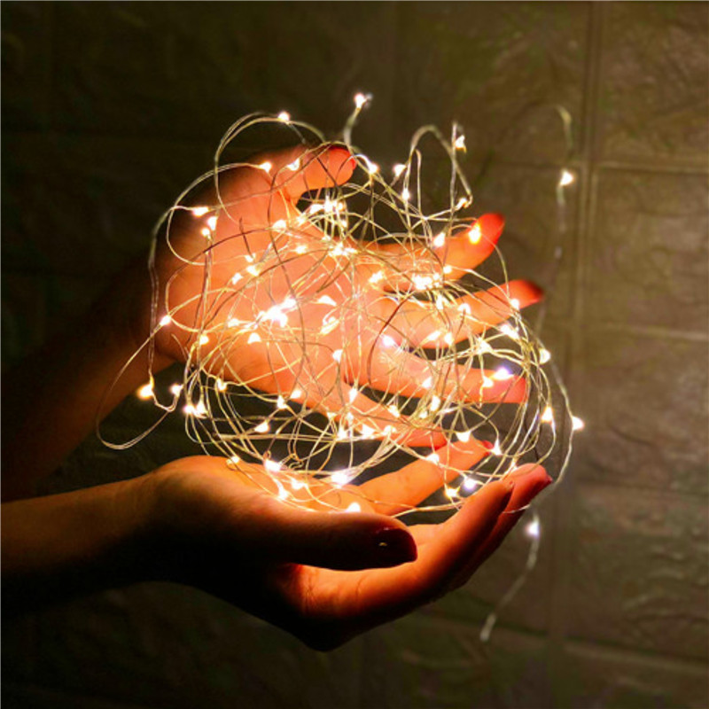 led灯串3档闪烁彩色铜线灯串节日情人节鲜花礼盒装饰小白盒氛围灯详情4