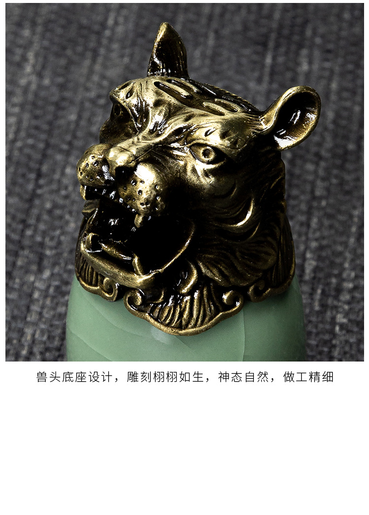 Ceramic wine sets, twelve Chinese zodiac animal heads, white spirit cups, wine dividers, gift wine glasses, high-end gift box packaging set gifts pic 19