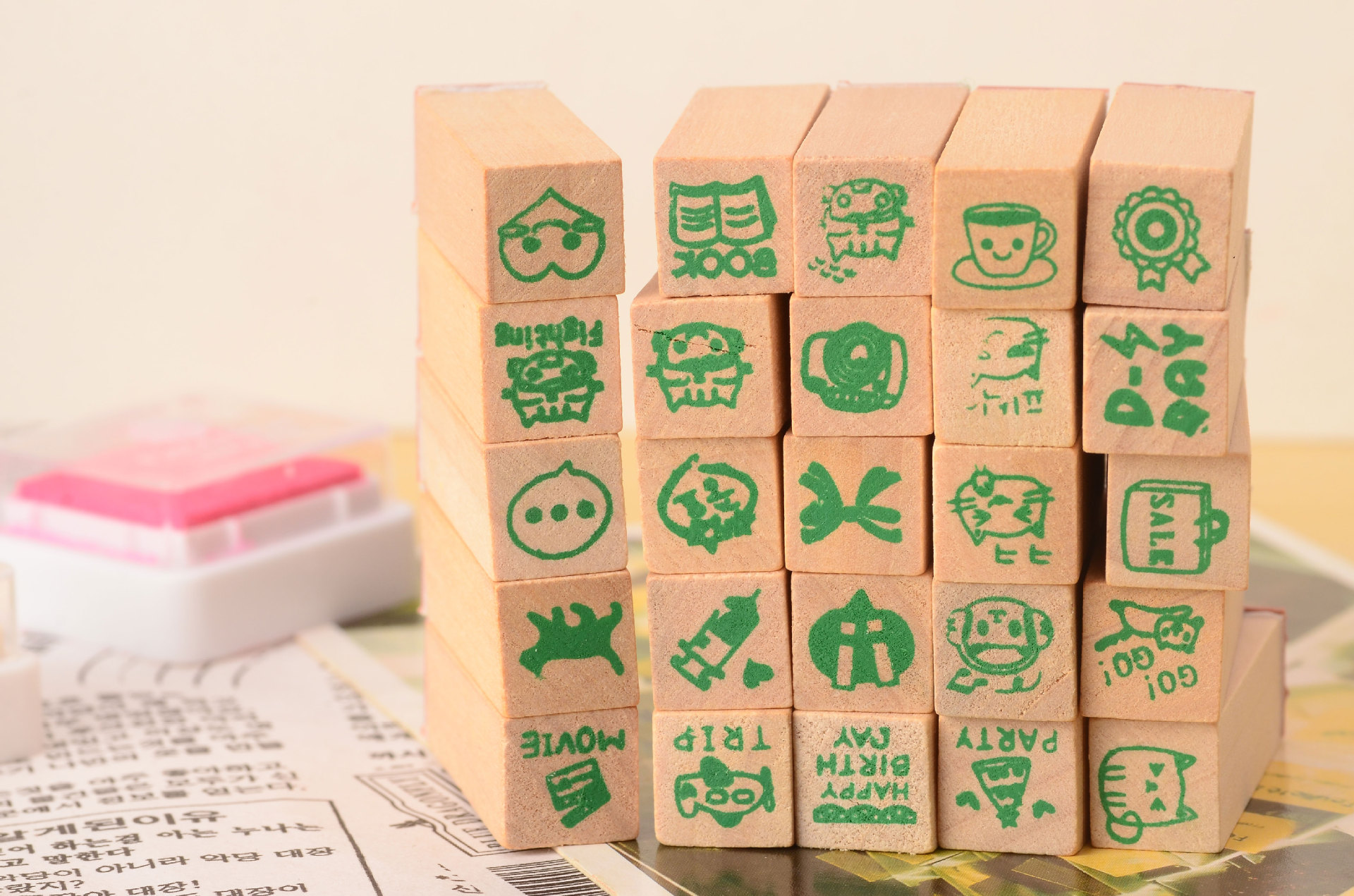 韩国funnyman可爱日记本装饰印章 Happy Life25个日记印章套装详情11