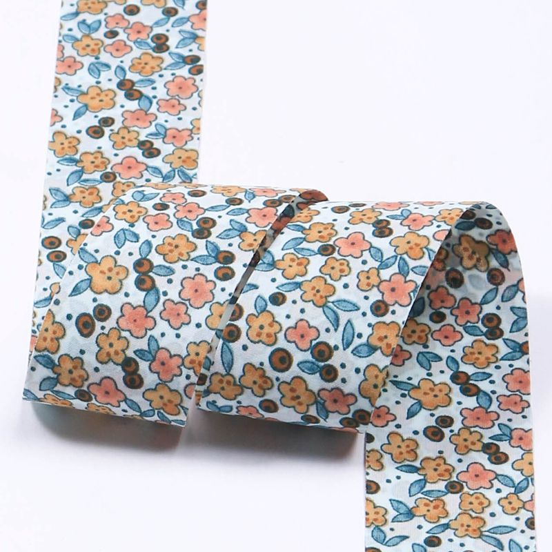 Double-sided color-block printed chiffon webbing, DIY bow hair accessory, gift flower packaging, collar flower accessory pic 8