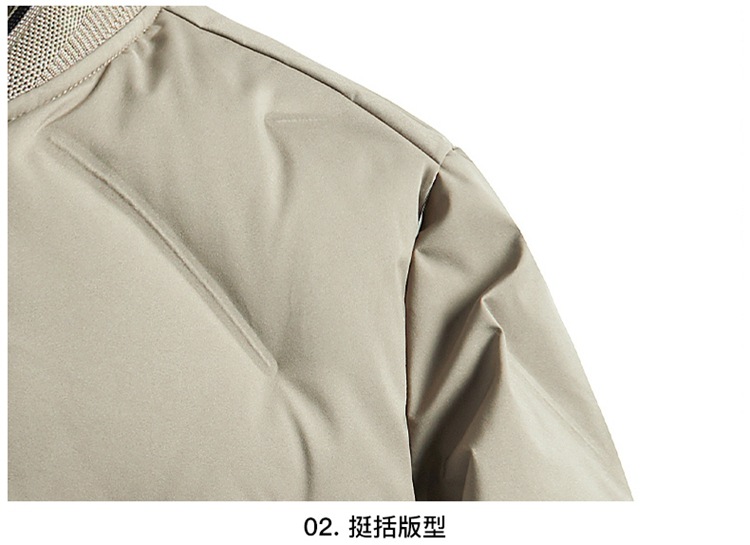新款男士羽绒服棒球领蓬松开衫上衣灰鸭绒羽绒服男休闲冬季外套男详情17