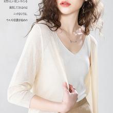 2023春秋季新款女装韩版上衣女式纯色时尚v领高端针织衫开衫短款详情3