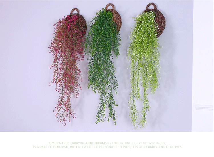 仿真花藤条花藤假花绢花金钟柳壁挂客厅商铺管道墙面装饰室内绿植详情14