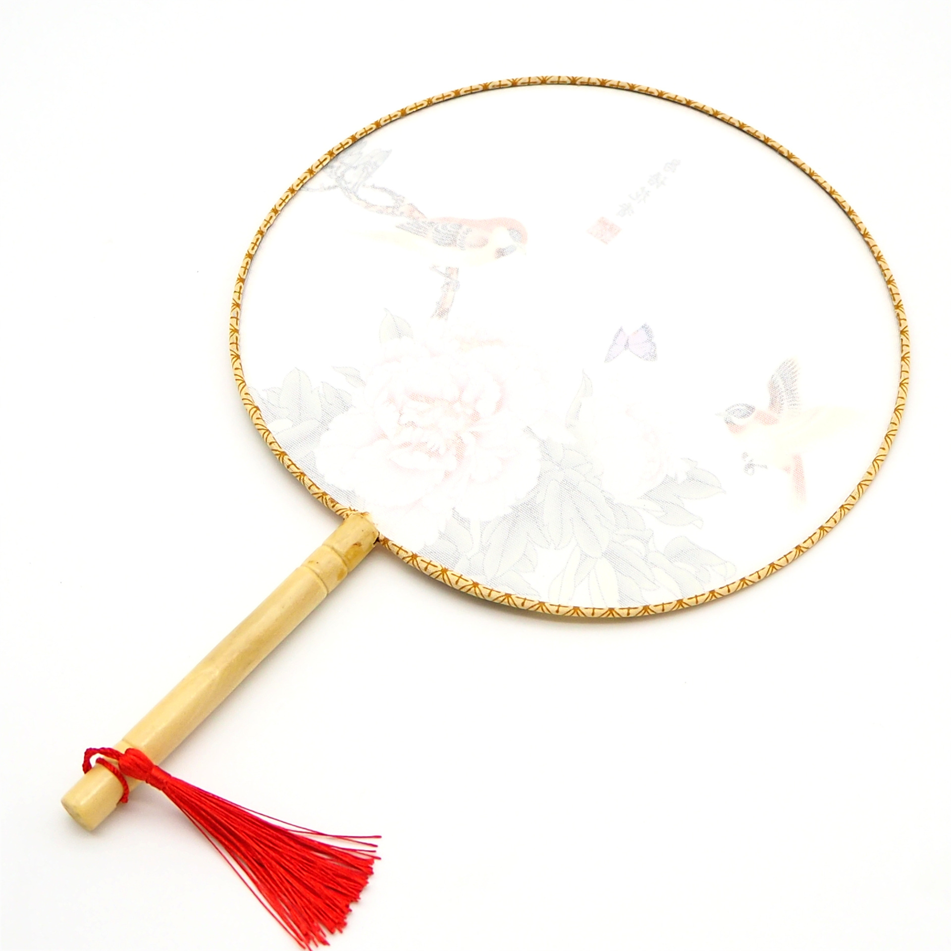 High-quality ancient-style palace fans, round fans, Chinese-style fans, maid fans, wooden-handled cloth fans, Hanfu, and round fans are selling well in scenic spots pic 5